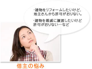 借主の悩み